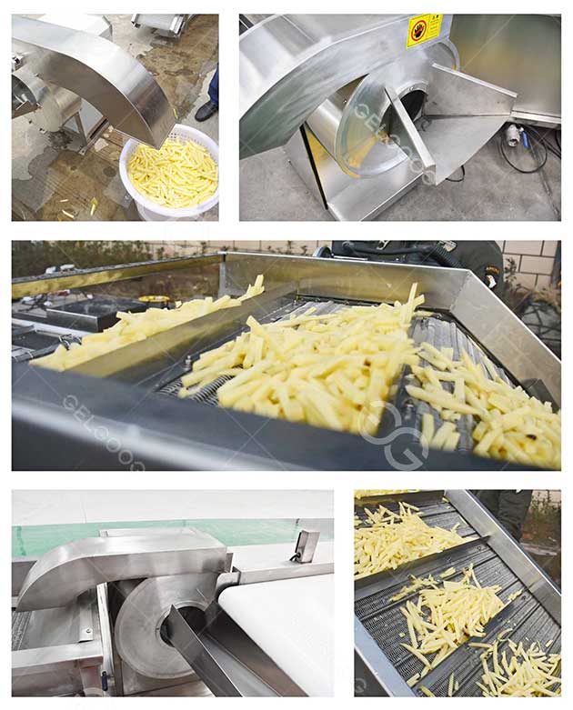 Multifunctional industrial french fries potato chips cutting machine