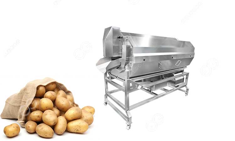 how does a potato peeling machine work